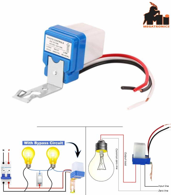 AC DC 12V 10A Auto On Off LDR Street Light Photoswitch control Sensor Switch