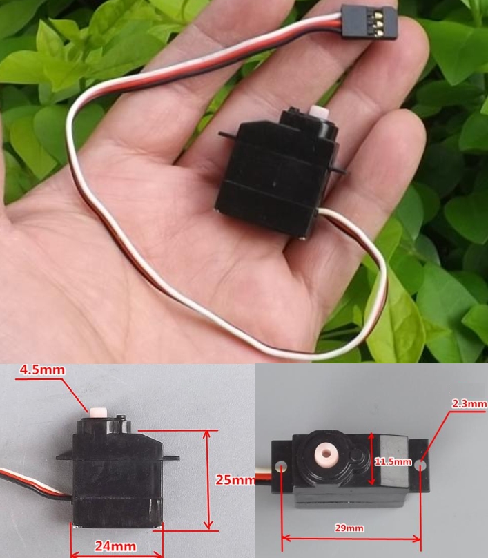 8g micro servo motor for RC glider fixed wing 