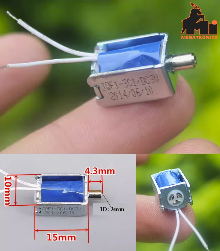 JQF1 DC 3V Mini Solenoid Valve Normally Open Air