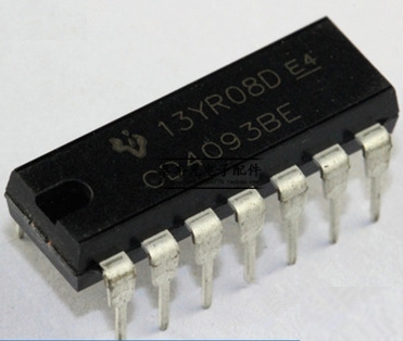 CD4093BE Quad 2 input NAND schmitt trigger 4093