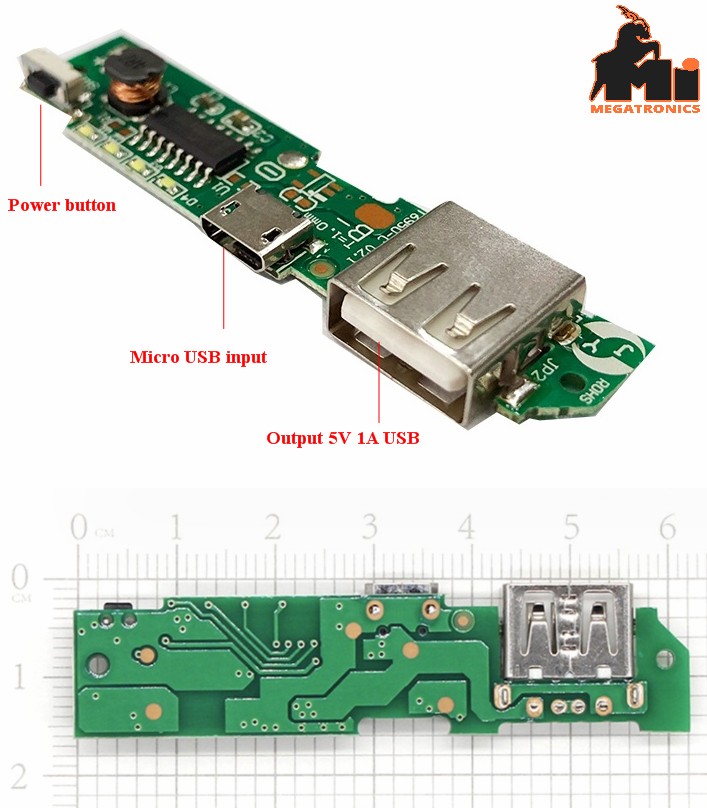 Power bank PCBA 1*USB 5V 1A board Motherboard 18650 3.7V battery charging board