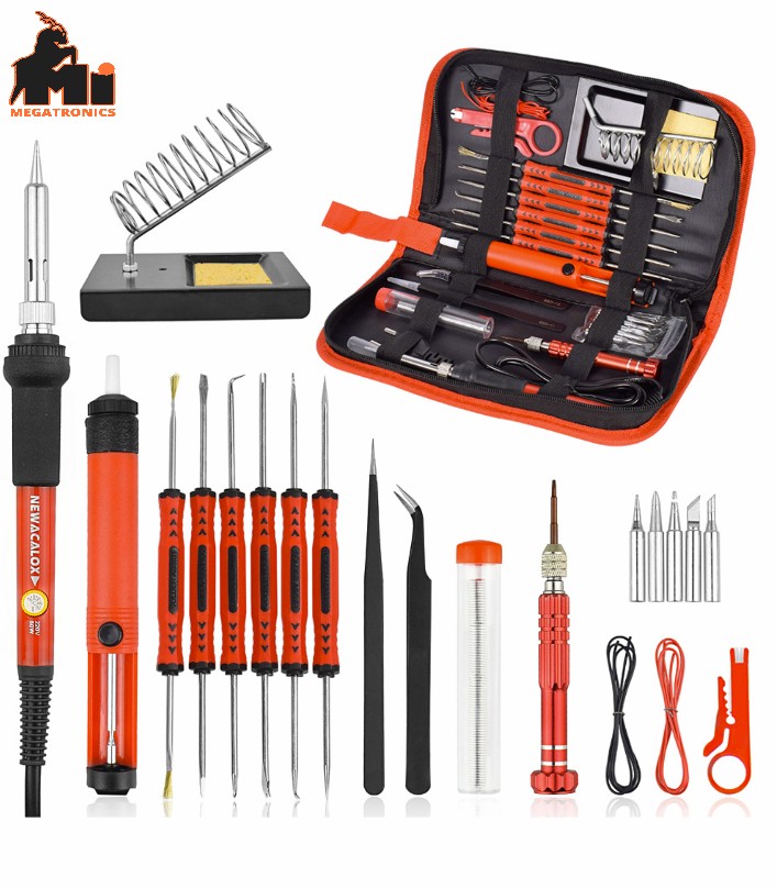 60W multi-function electric soldering iron set combination tool bag screwdriver 