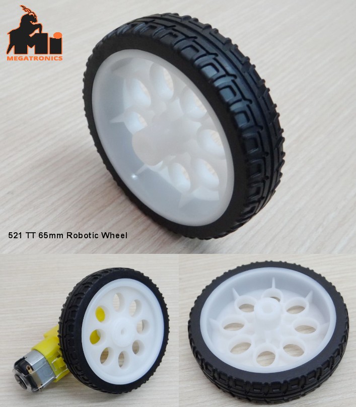 521 65mm Rubber Wheel tyre tire Robot Tire TT tyre Robot Smart Car Platform