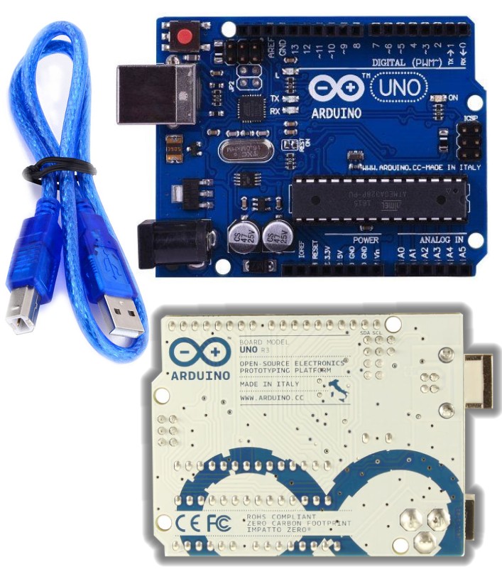 Arduino UNO R3 Italy ATmega328P with USB cable