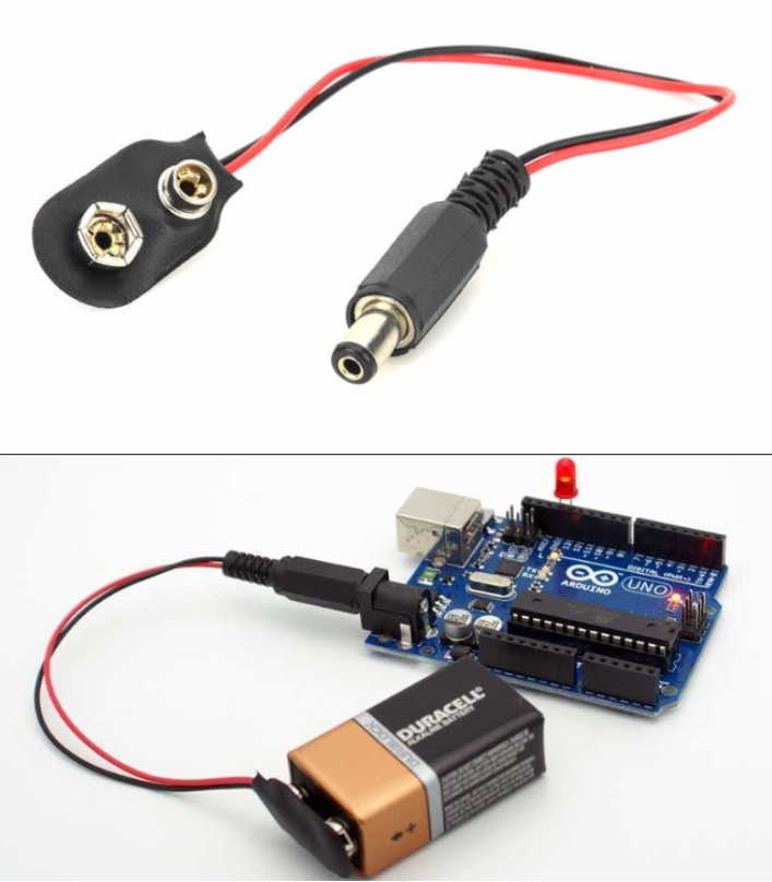9v Arduino Battery Connector clip jack