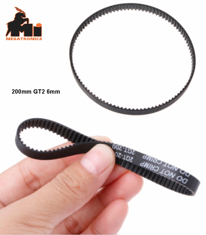 200mm Closed Loop GT2 Timing Belt 6mm For 3D Printer