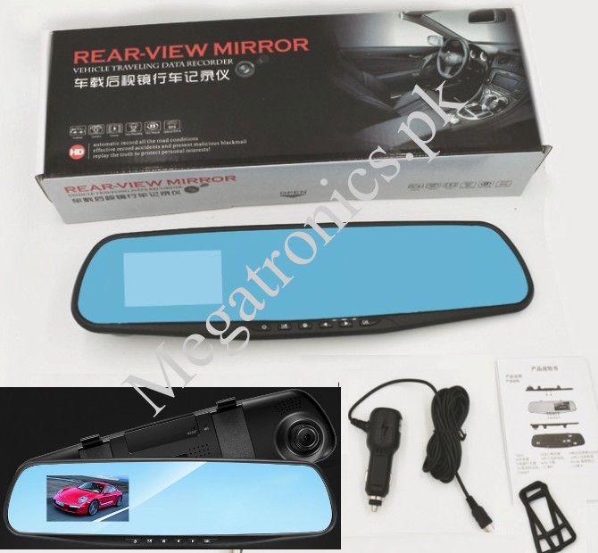 Car DVR 3.5" LCD camera Rear View Mirror Video Dri