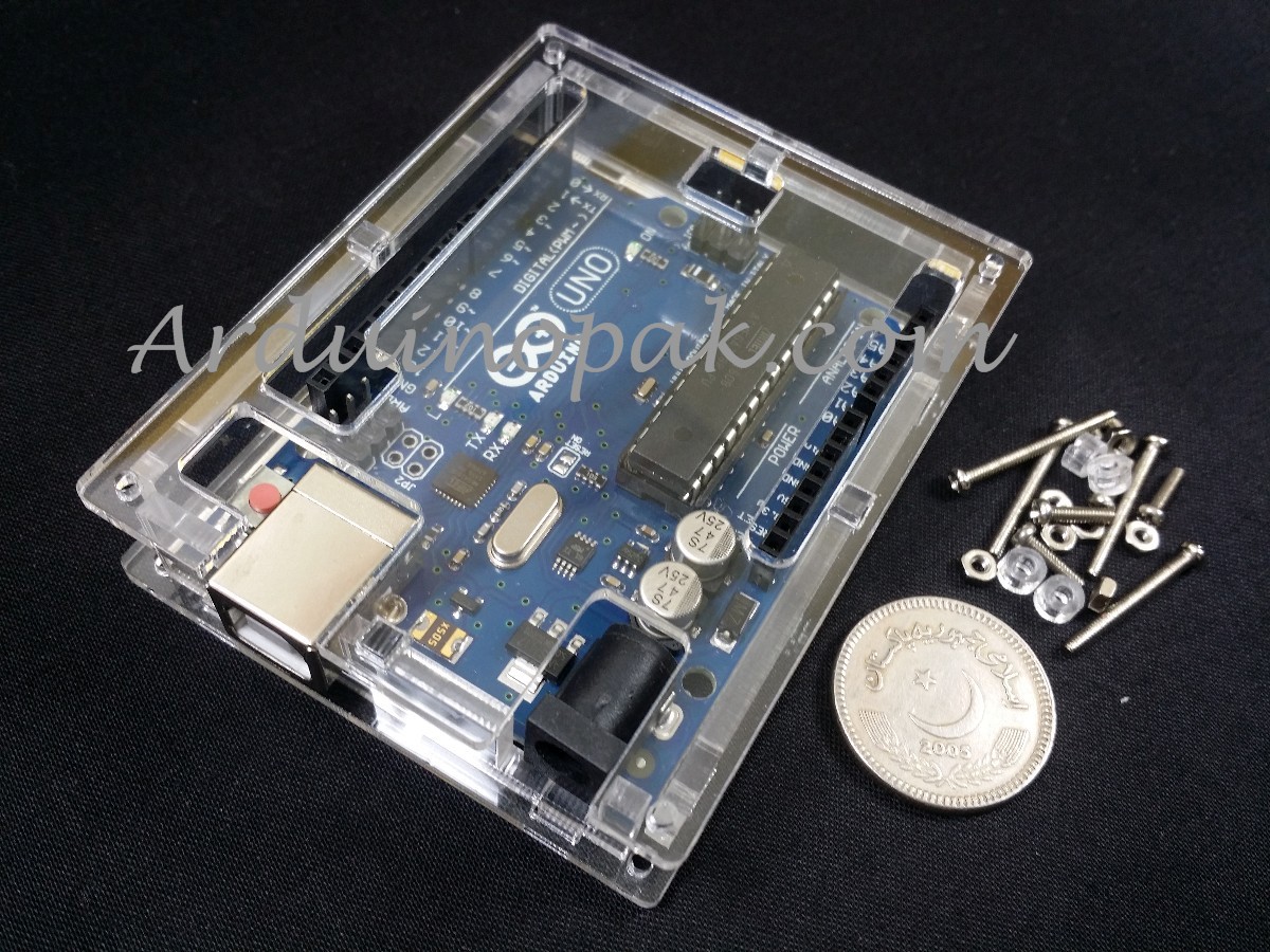 Arduino Uno R3 Case Enclosure Transparent Acrylic 