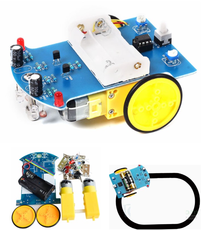 D2-1 Intelligent Tracking Car Kit 3V Small Smart c