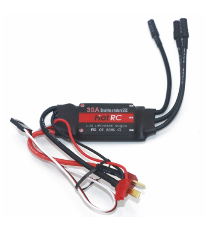 30A Brushless ESC with T-Plug and 3.5mm Bullet Con