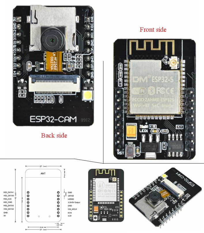 ESP32-CAM ESP32 WIFI+Bluetooth Camera OV2640 Modul