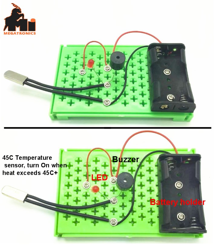 STEM temperature sensor alarm School fire alarm technology physics experiment se