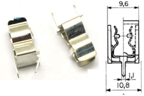 PCB Fuse Clip 15A  Circuit Cartridge 
