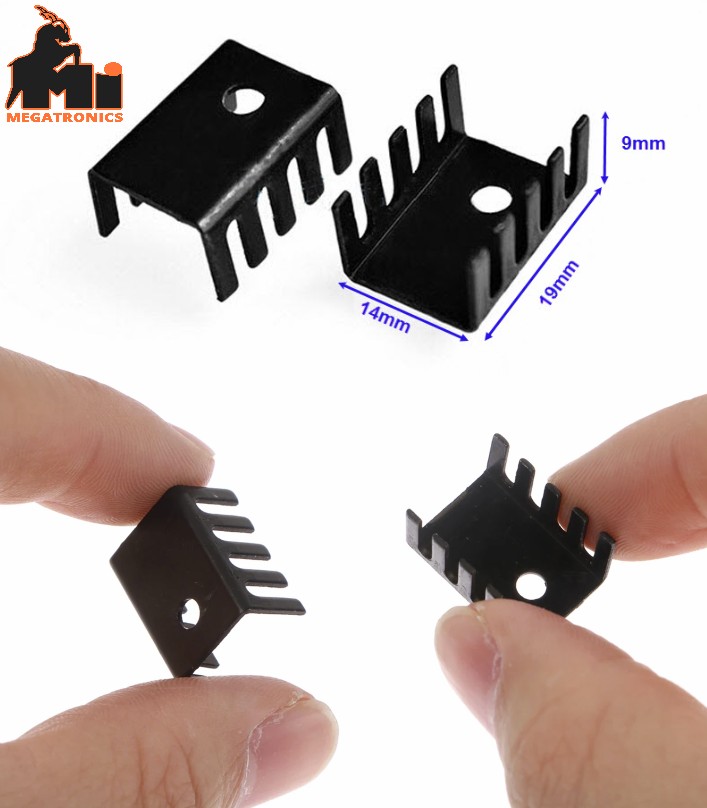heat sink 718 15*10*20MM TO220 transistors 7812 7805 heatsink Aluminum