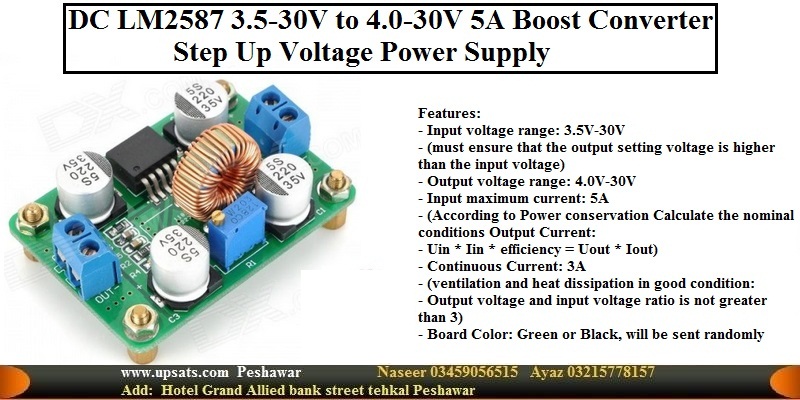 DC Booster Converter Step Up Voltage LM2587 Power 