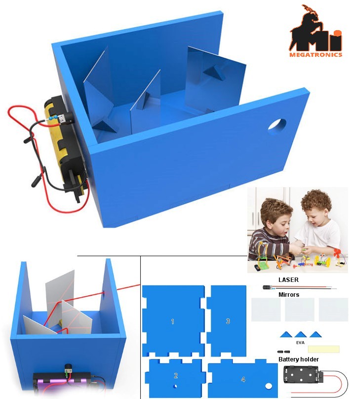 STEM Light reflection school science experiment DIY hand-invented equipment set