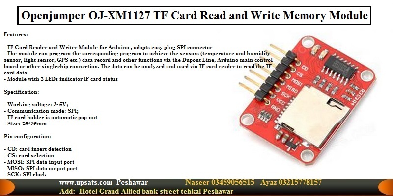Data Logger OJ-XM1127 TF Card Read and Write Memory