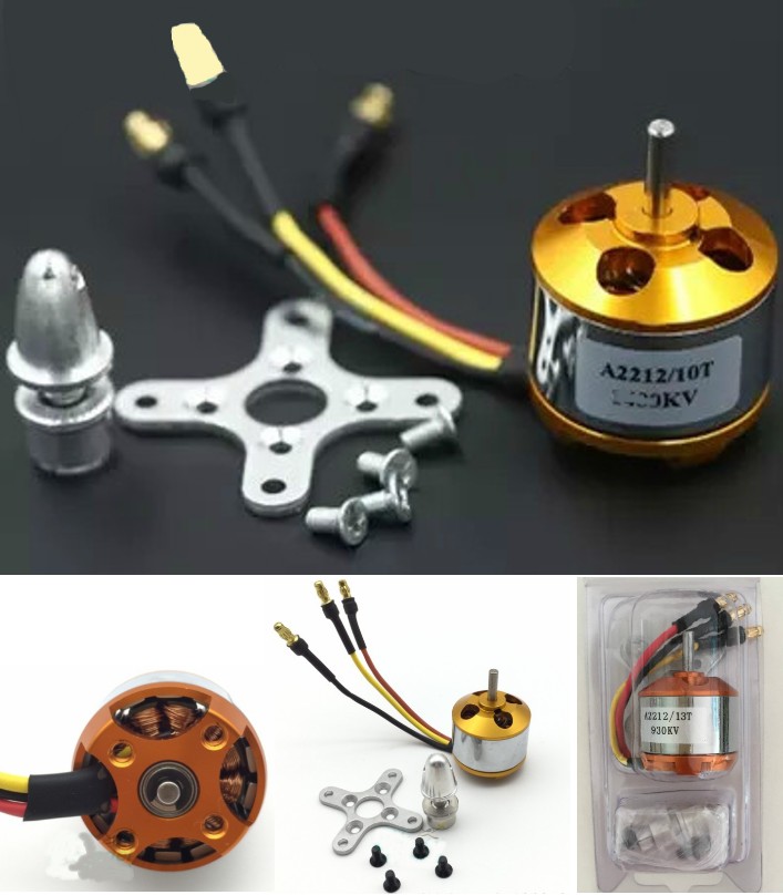 A2212 2450KV Outrunner Bruhless motor + Parts