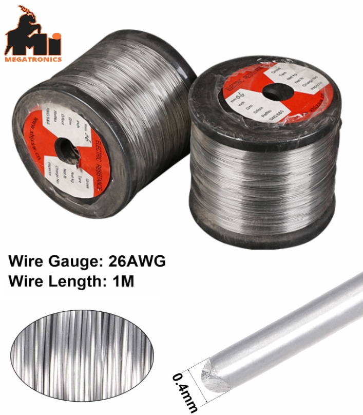 1M nickel-chromium heating wire 0.4mm high temperature Ni-Cr