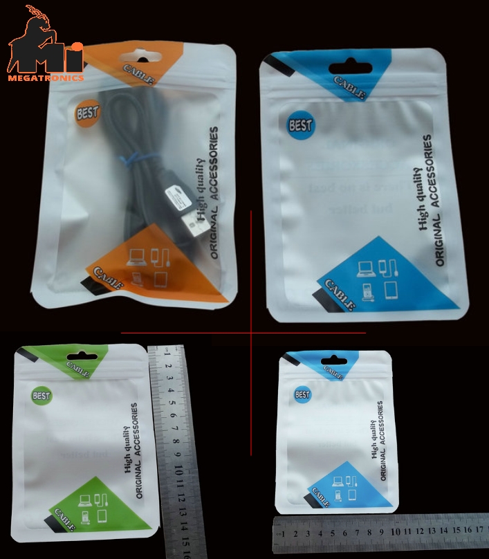 Plastic Cell Phone Zipper Bag box packing packaging 10x15cm White