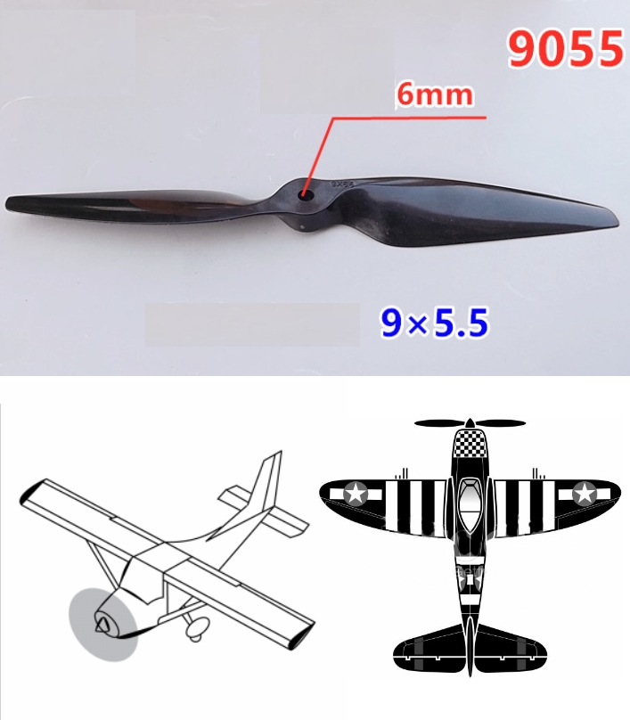 carbon fiber propeller 9055 High Efficiency Blade 