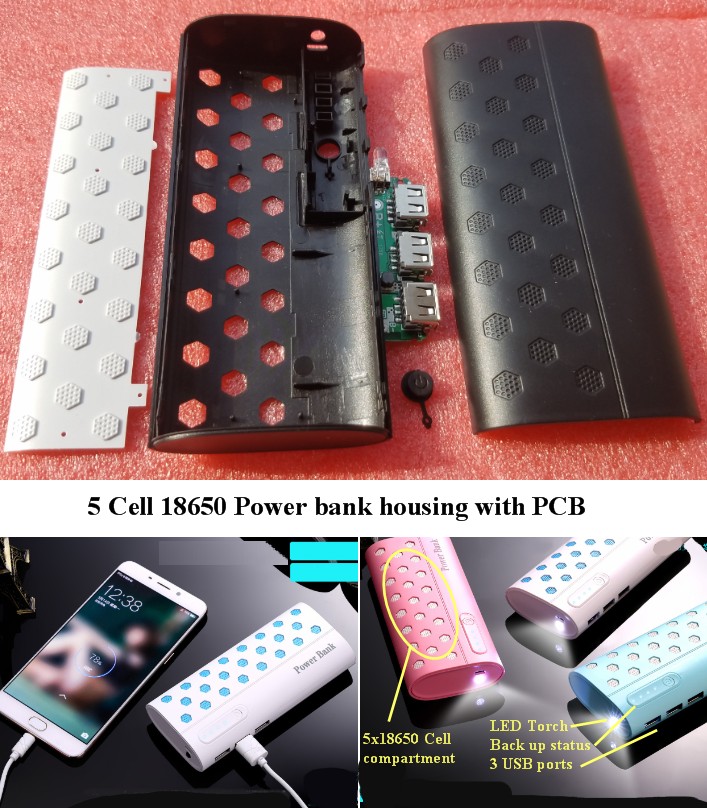 DIY PBC2 Power bank housing with PCB LED