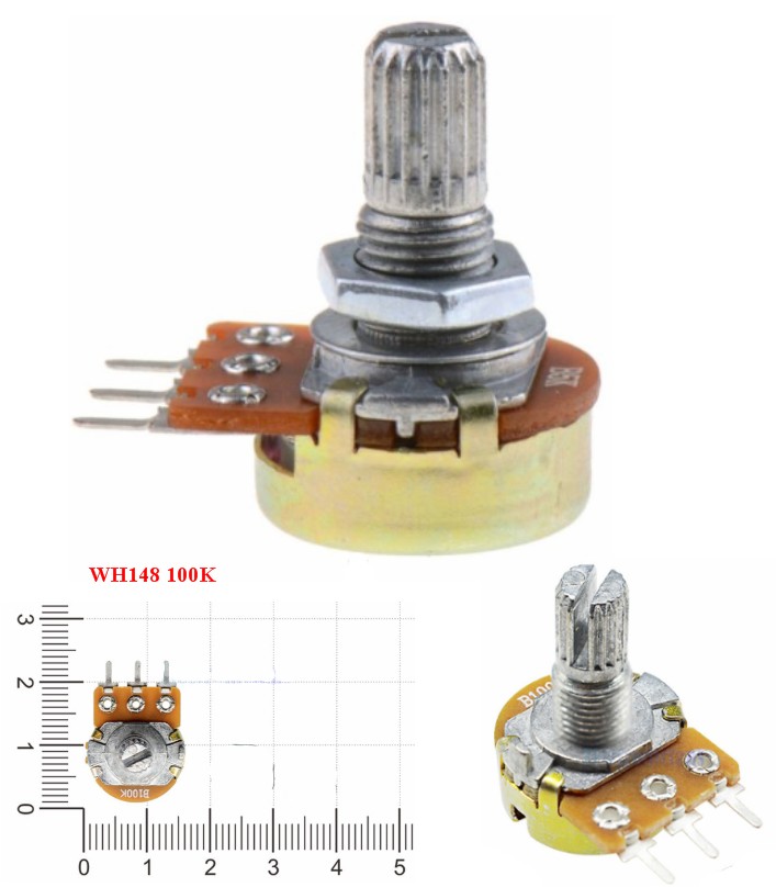WH148 100K potentiometer variable resistor knob
