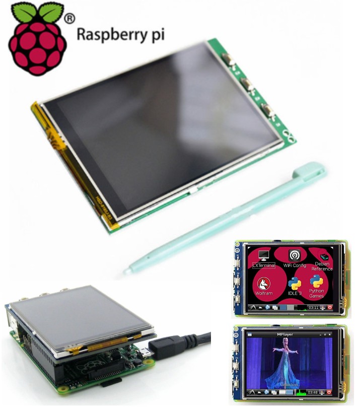 Raspberry Pi LCD Display screen 3.2inch TFT Touch