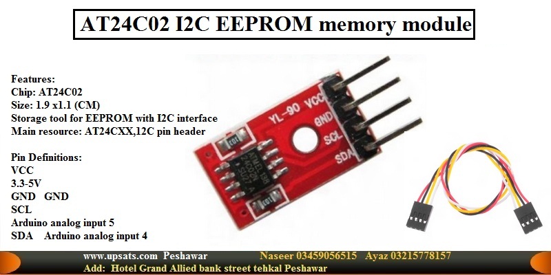AT24C02 I2C EEPROM memory module