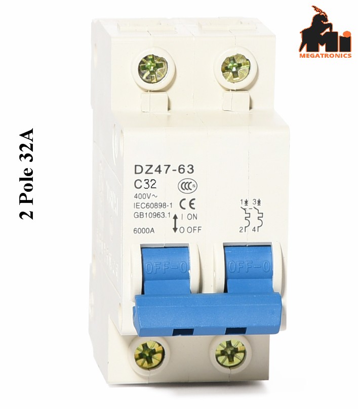 Miniature Circuit breaker DZ47-63 2P 32A protection