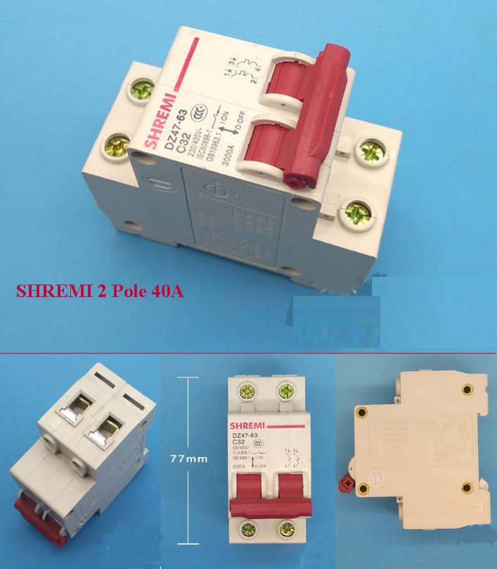 Miniature Circuit breaker SHREMI DZ47-63 2P 40A