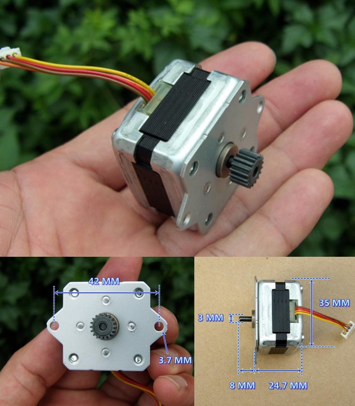 stepper motor 1.8 degrees torque 0.1 Nm two-phase 