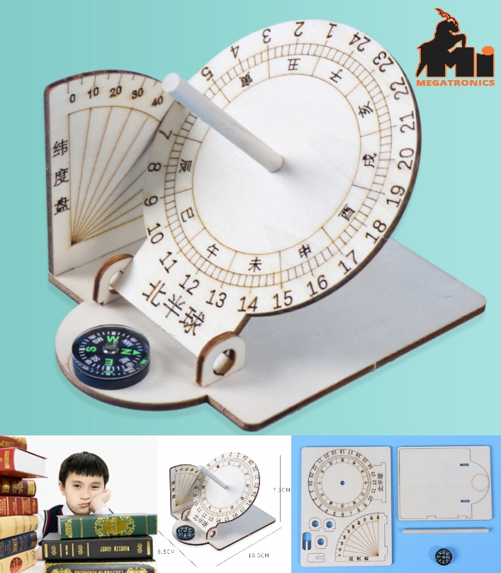 STEM DIY equatorial sundial Science and technology ancient timer handmade STEAM