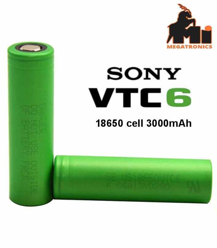 Sony VTC6 18650 3000mAh 15A Battery cell