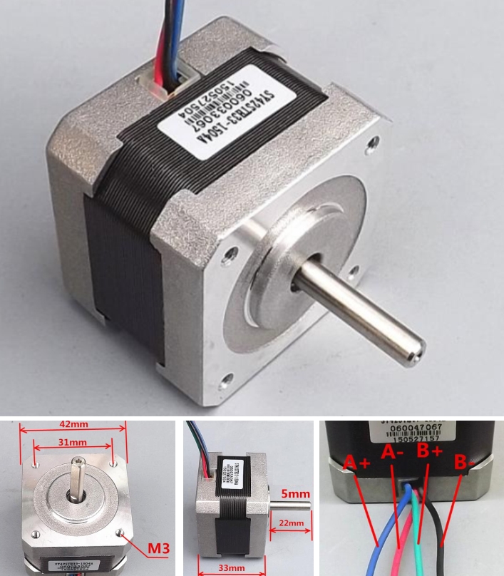 High torque two-phase stepper motor 42 stepping