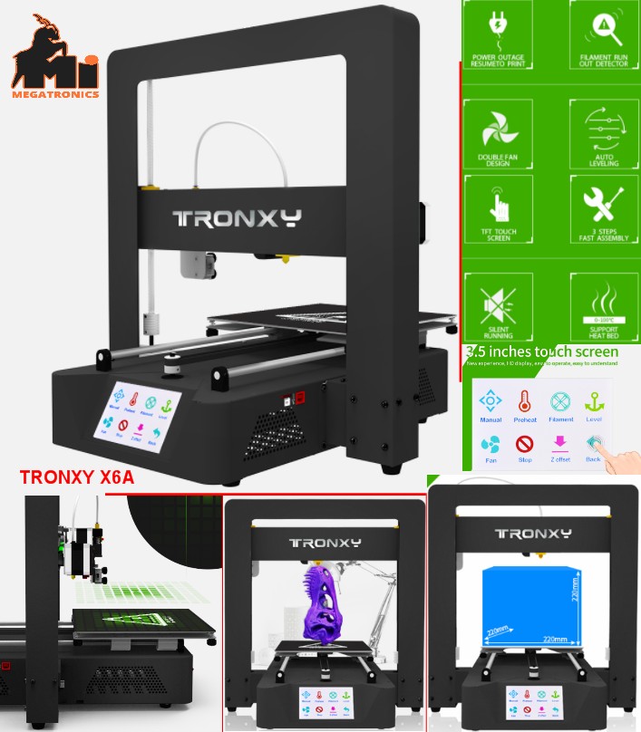 Tronxy X6A 3D Printer touch screen HQ