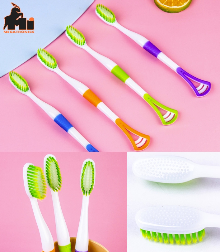 Care tooth Brush Away Cleaner Toothbrush Tongue Cleaner Scraper Oral Clean