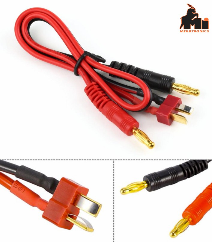 34cm IMAX B6 B6AC B8 Charger Cable T Plug to 4mm Banana RC Connector Cable