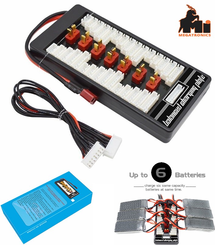 2-6s parallel charging board B6 B8 B6AC A6 tplug t-plug plate IMAX