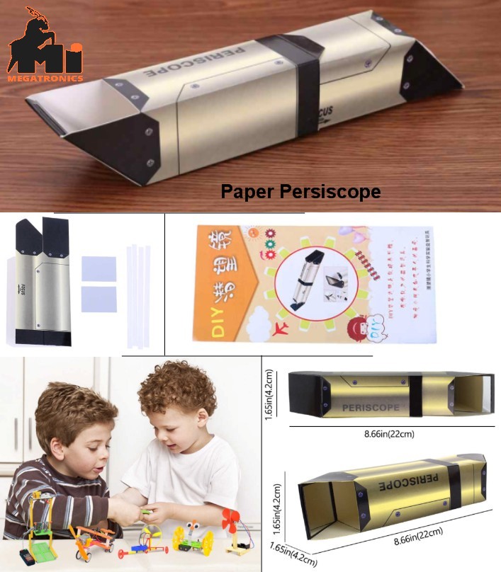 STEM physical telescopic periscope scientific school experiment paper kit 