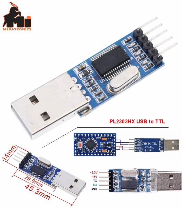 PL2303HX USB to TTL Converter adapter ADSL Arduino STC STM32 PL-2303 uploader
