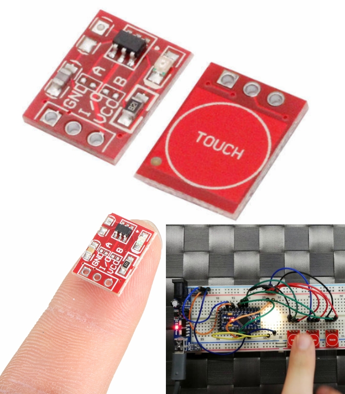 TTP223 Capacitive Touch Switch Button Self Lock