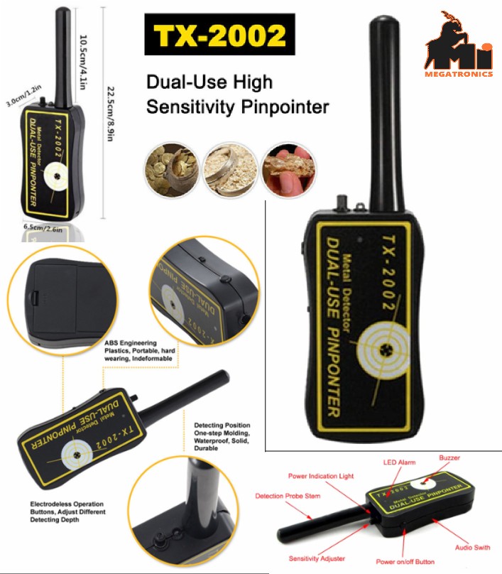 TX-2002 Pin Pointer Handheld Metal Detector Dual-U