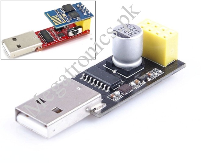 USB to ESP8266 ESP-01 Wi-Fi Adapter Module CH340G