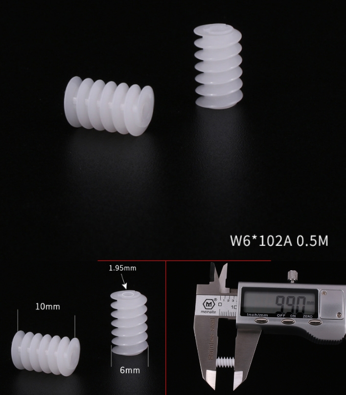 W6*102A motor worm gear spindle DIY ROBOT