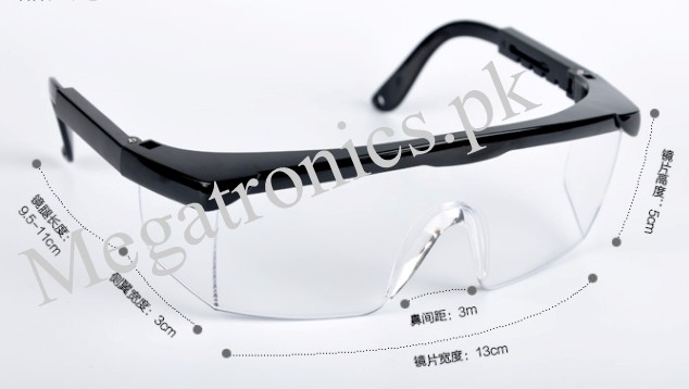Deluxe Safety Glasses adjustable temples