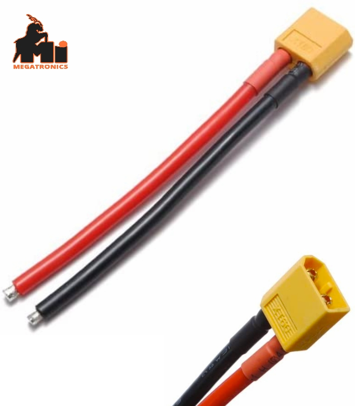 XT60 male Connector cable wire AWG16 10cm for RC Lipo battery ESC