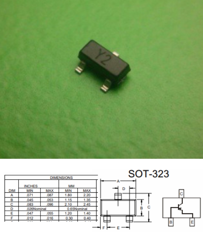 SS8550 Y2 PNP SMD transistor SOT-23 high current