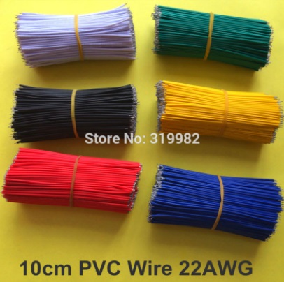 insulated jumper wire green 22AWG 10CM cable 