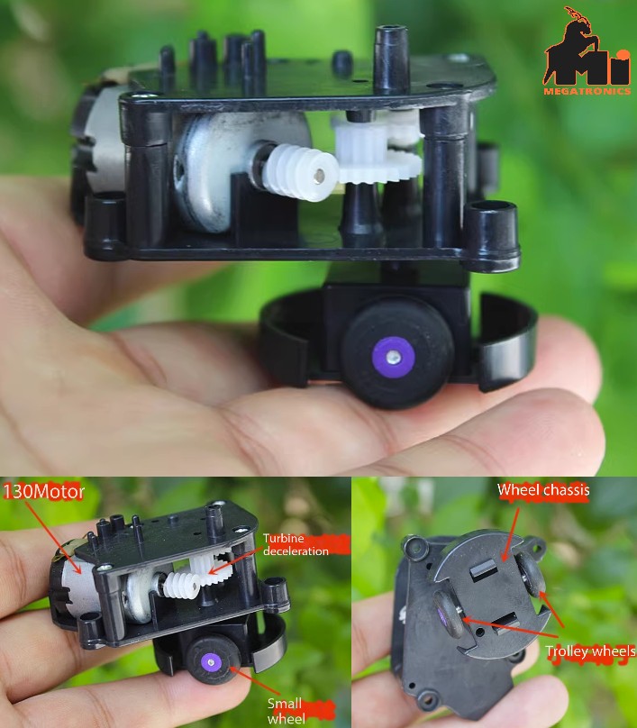 Toy car movement steering 130 gear motor small wheels DIY accessories